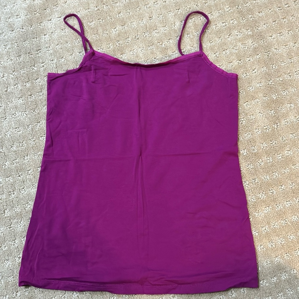 Ann Taylor Factory tank— raspberry/ burgundy color